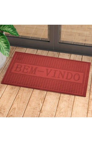 Tapete Bem Vindo Bordô