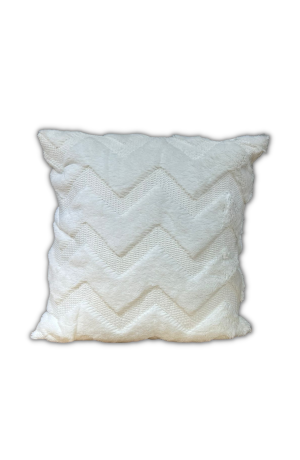 Capa de Almofada Plush Branca