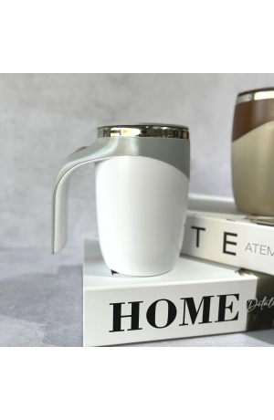 Copo Mixer com tampa Cinza 400ml