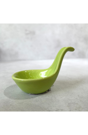 Mini Concha de Cerâmica Verde