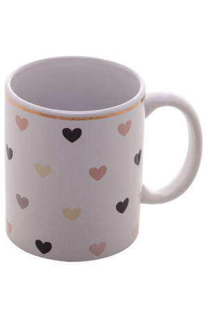 Caneca de Porcelana Color Hearts 350ml