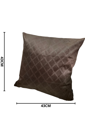 Capa de Almofada Pavia Marrom em Veludo 43x43cm