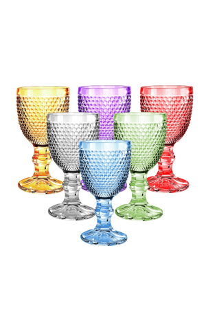 Taça azul Bardot em Vidro 60ml