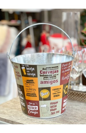 Balde 7,6L Alumínio Para Cerveja Mod.2
