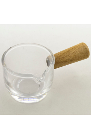 Molheira de Vidro com Cabo em Bambu 100ml