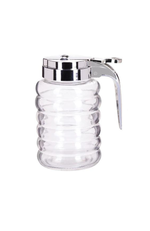 Pote de Vidro com Tampa de Plástico Cromada 280ml