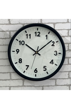 Rélogio de Parede Preto com Branco - 30CM