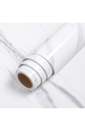 Papel Autoadesivo Mármore Branco Lavável 2,00 X 0,6 M