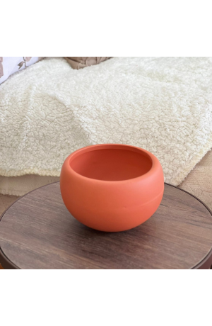 Cachepot Bowl G Jade Terracota em Cerâmica