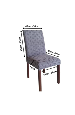 Capa de Cadeira Cinza - Trançada