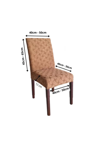 Capa de Cadeira Marrom - Trançada
