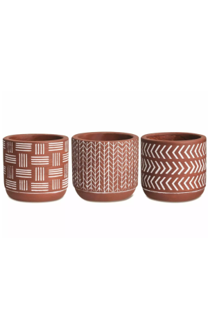  Cachepot Terracota em Cimento Mod1