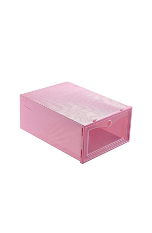 Caixa Rosa Organizadora de Plástico