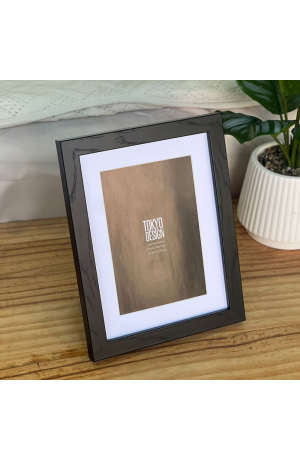 Porta Retrato Preto de MDF - 10cm X 15cm