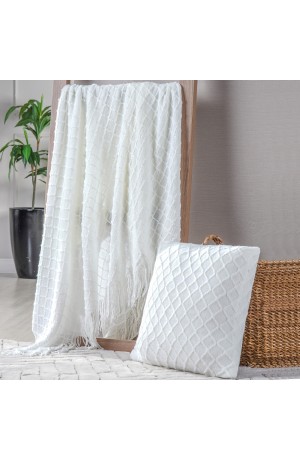 Manta Tricot Branco 1,27x1,52m