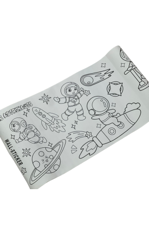 Rolo de Papel Adesivo de para Colorir Astronalta 3mx30cm