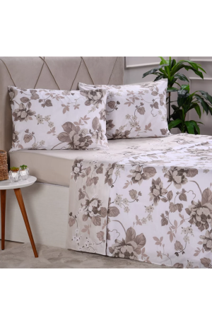Jogo de Cama 150 fios 100% Algodão 4 peças Queen Naturalle