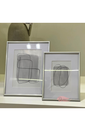  Porta Retrato em Metal Prata 15x20