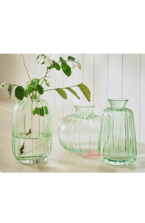 Vaso em Vidro Verde 11cm