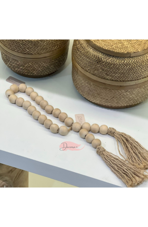 Colar Decorativa em Madeira 50cm