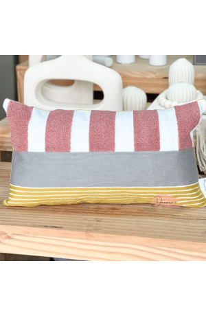 Capa de Almofada Bordada Retangular - 30cm X 50cm Mod 3