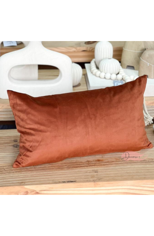 Capa de Almofada Retangular Marrom 30x50cm