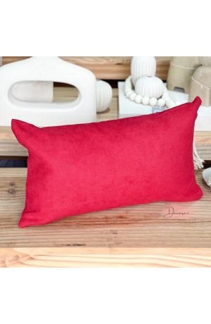 Capa de Almofada Retangular - 30cm X 50cm Vermelha