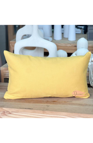 Capa de Almofada Retangular - 30cm X 50cm Amarela