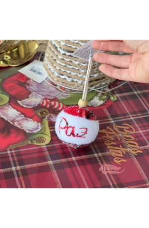 Bola de Natal Xadrez 