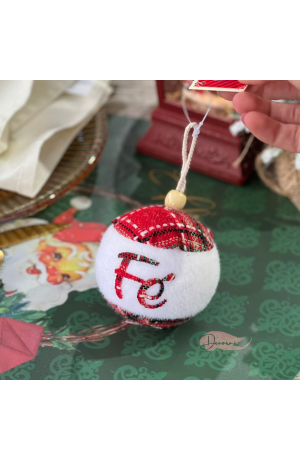 Bola de Natal Xadrez 