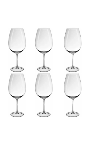 Jogo de Taças Para Vinho de Cristal - Confraria 750ml