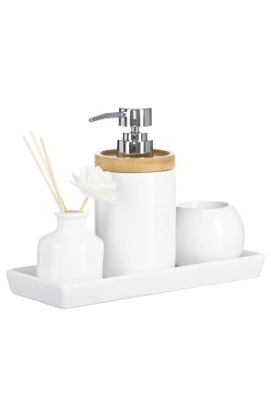 Jogo de Banheiro Porcelana Branco