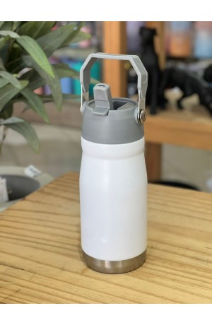 Garrafa Branca Térmica de Inox com Alça - 500 ml