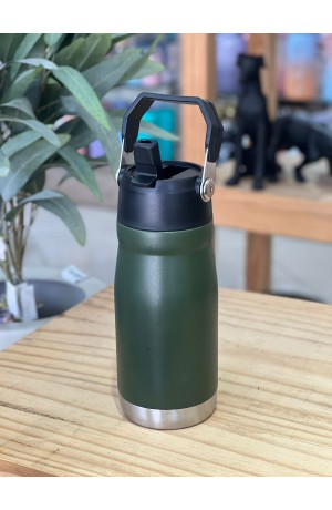 Garrafa Verde Térmica de Inox com Alça - 500 ml