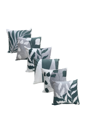 Capa de Almofada Verde com Cinza Mod -6  / 42cmX42cm