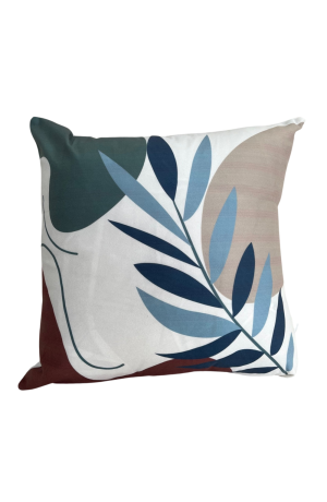 Capa de Almofada Branca Floral  Mod - 3   42cm X 42cm