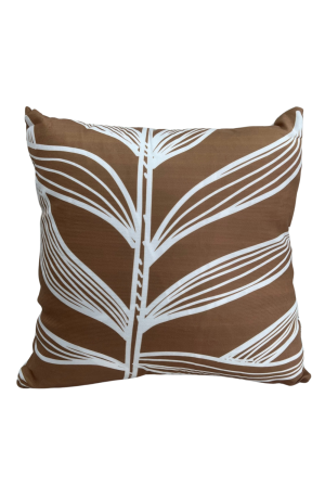 Capa de Almofada Marrom Folhagem Mod - 5 / 42cm X 42cm
