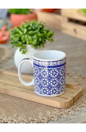 Caneca de Cerâmica Azulejo Português 330ml  - Mod. 1