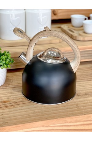 Chaleira Bosco 2,5 Litros Preta em Aço Inox