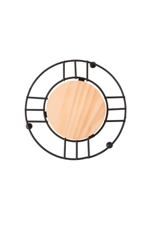 Descanso de Panela de Ferro com base em Mdf - 17cm X 17cm X 1,5cm