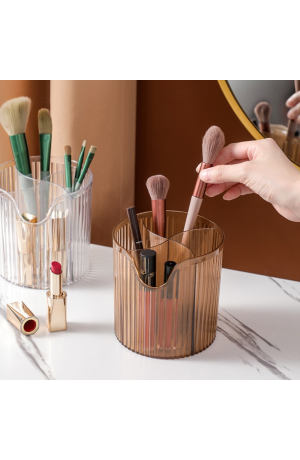 Organizador Fumê Redondo Multiuso de Plástico 12cm X 12cm