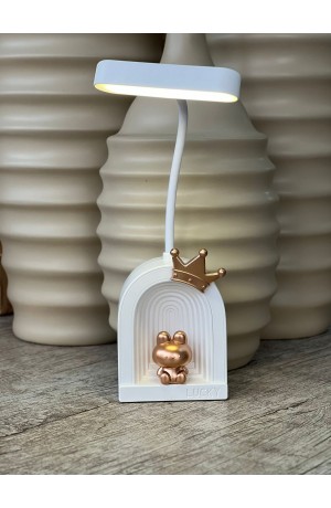 Luminária de Led Pequena Ursinho - Branca