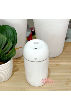 Mini Umidificador/Difusor de Ar Ultrassônico Usb - Branco 350ml