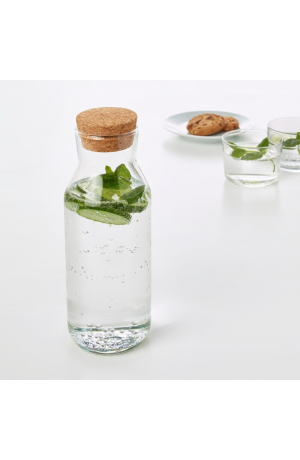 Garrafa de Vidro c/ Tampa Rolha de Cortiça - 1500ml