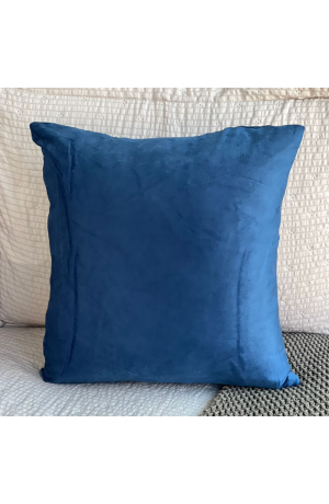 Capa de Almofada Azul Marinho Veludo  -  44cm X 44cm
