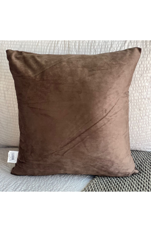 Capa de Almofada Marrom Escuro Veludo  -  44cm X 44cm