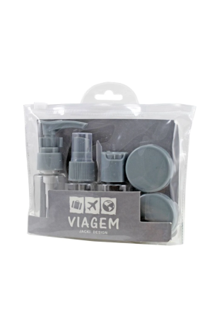 Kit Viagem c/ 8 Peças - Cinza