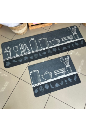 Kit Passadeira / Tapete de Cozinha 2 Peças  