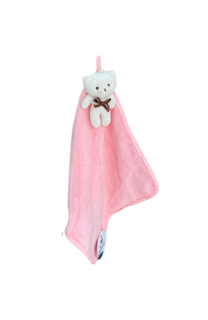 Naninha Rosa com Ursinho Bege - 30cm