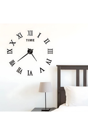Rélogio de Parede Adesivo - Preto
